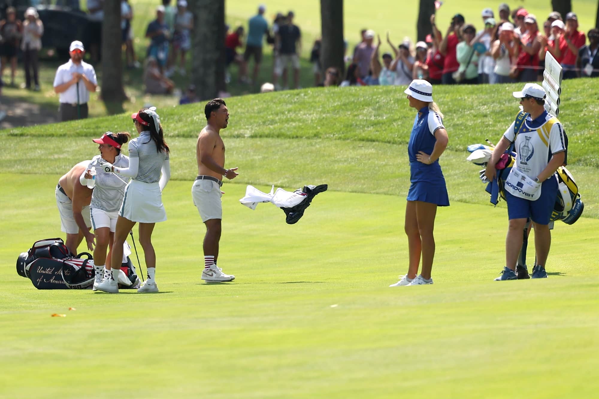 solheim cup celebration