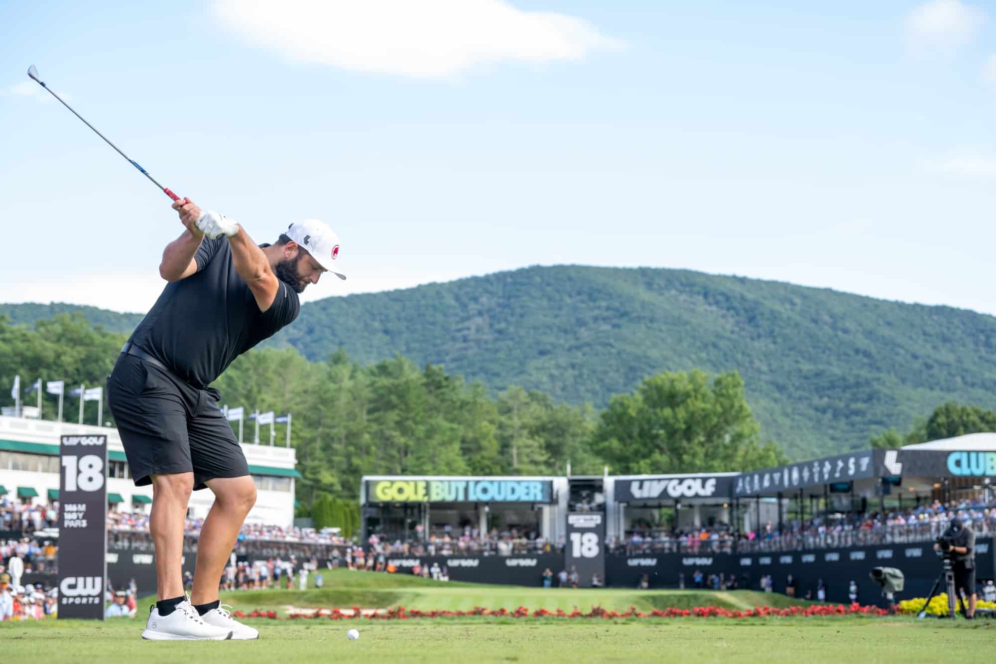 Jon Rahm at a LIV Golf event | Source: LIV Golf