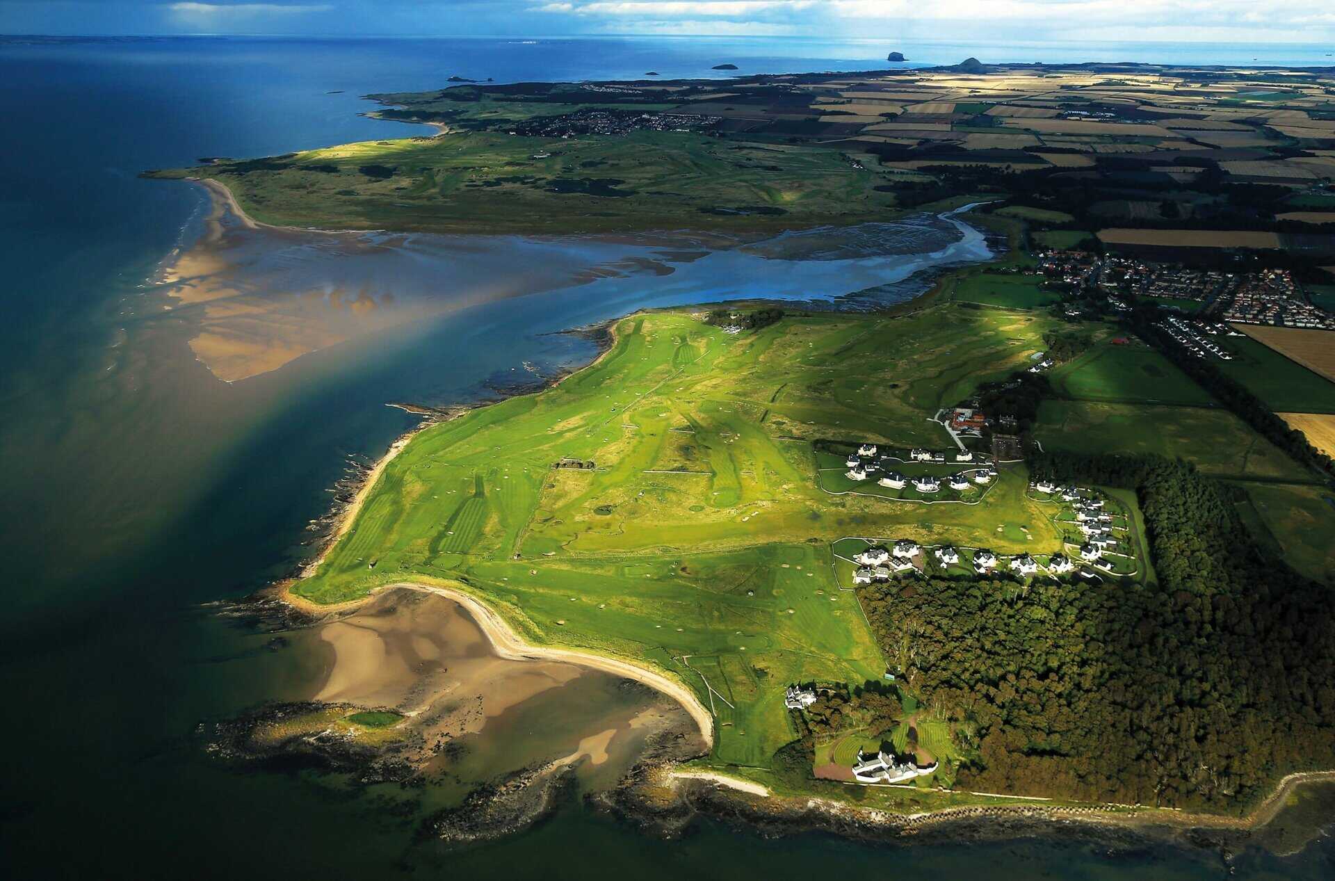 Kilspindie Golf Club aerial Scotland under £100