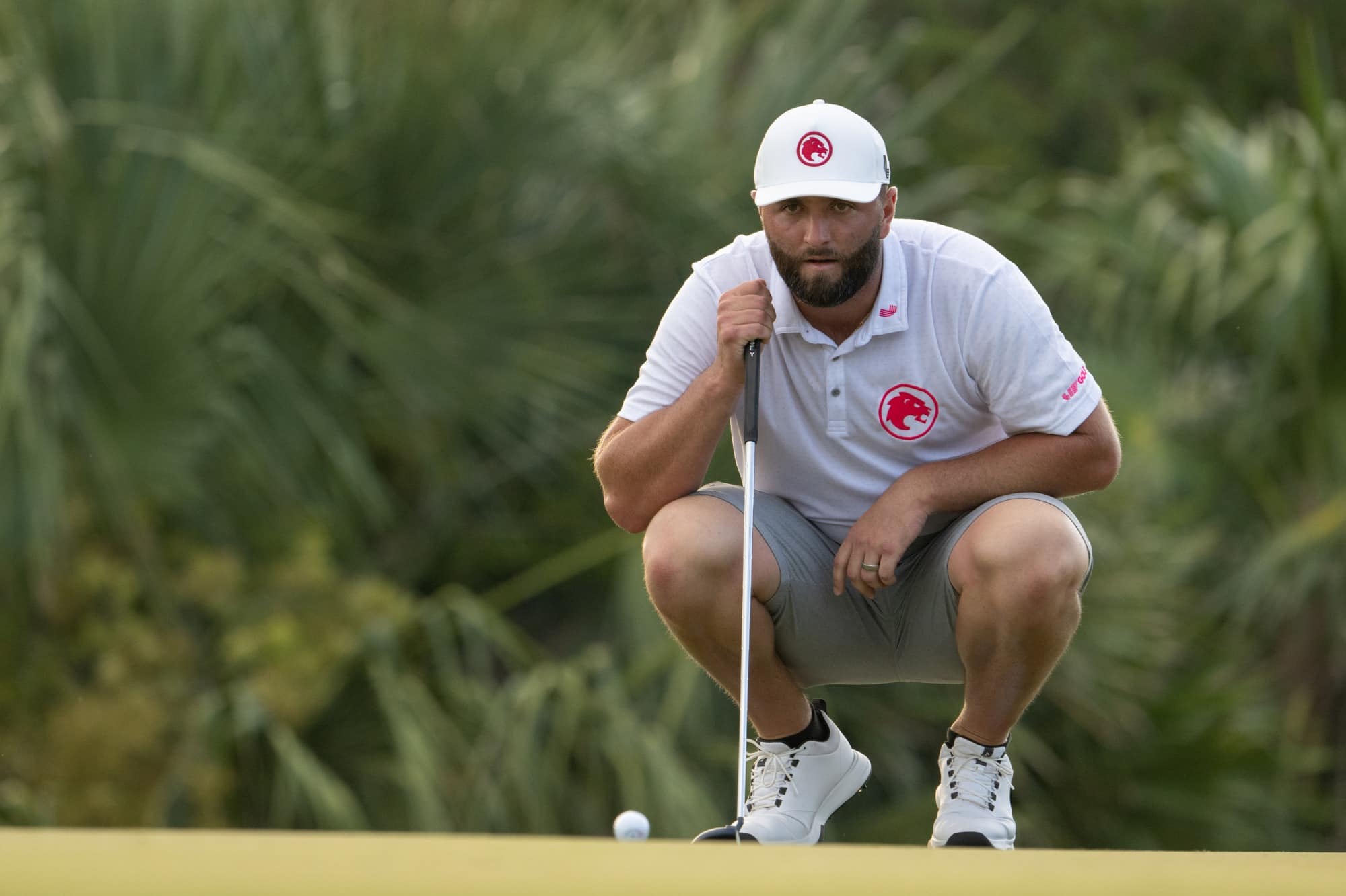 Jon Rahm of Legion XIII playing in a LIV Golf event