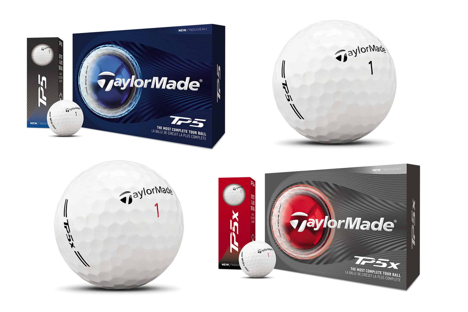 TaylorMade TP5 and TP5x 2026 golf balls